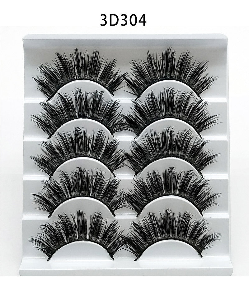 HealthBeauty-Products (™) 3D False Eyelashes Five Pairs