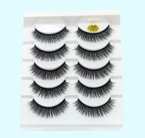 HealthBeauty-Products (™) 3D False Eyelashes Five Pairs