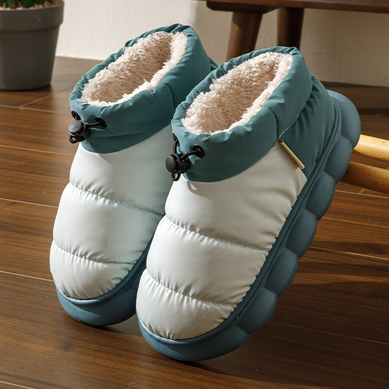 Women's Fashionable And Support Outer Wear Fleece-lined Indoor Warm Slippers