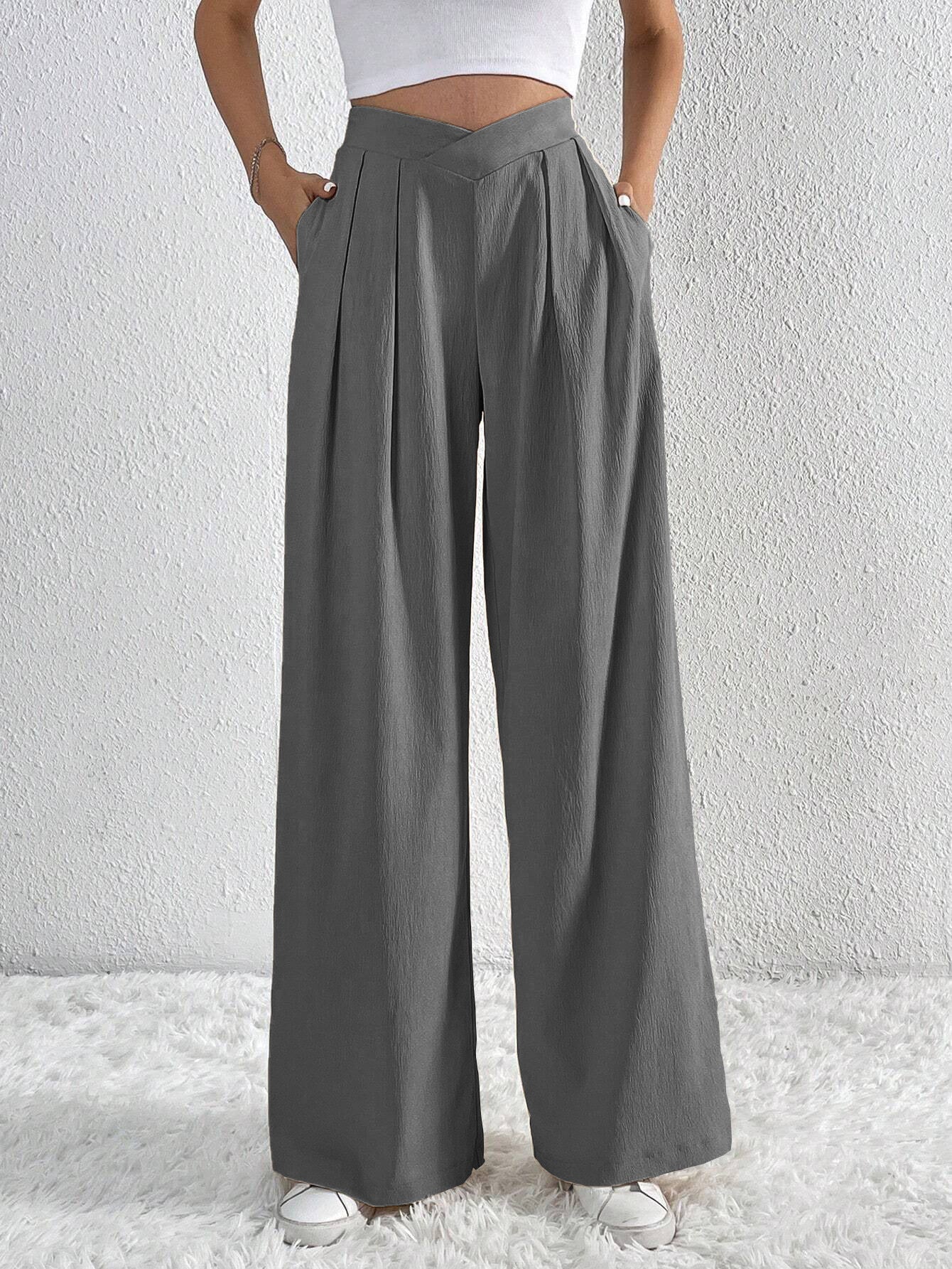 Women's Casual Wide-leg Pants Loose Trousers