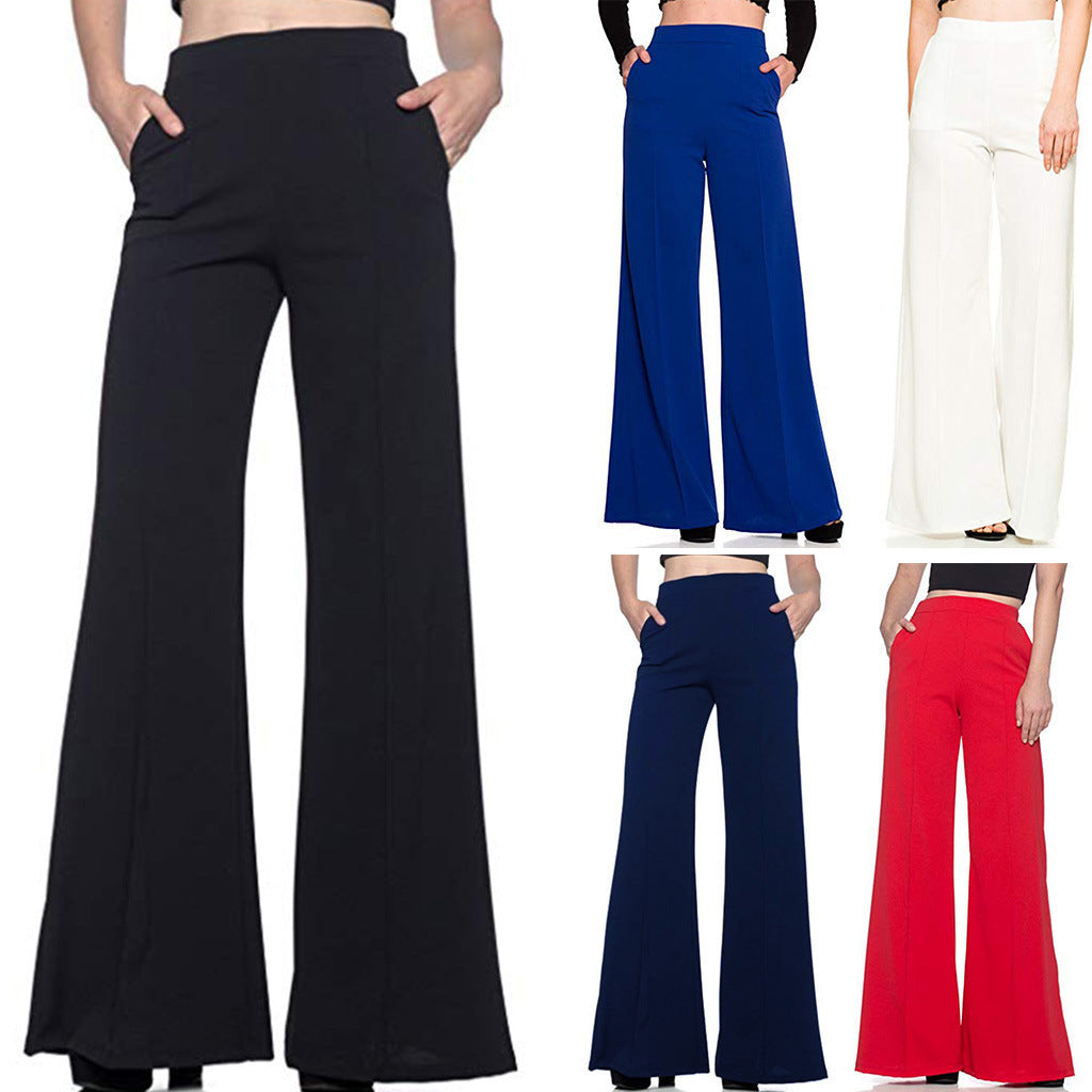 Loose Casual Trousers Women's Flared Pants