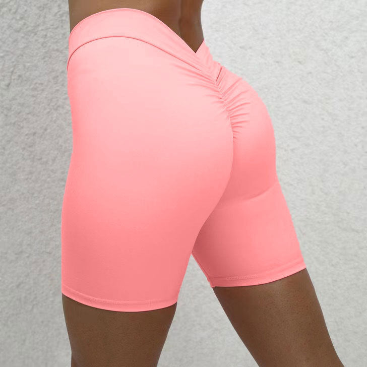 Women's Peach Hip Workout Shorts